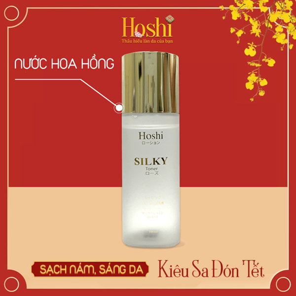 HOSHI SILKY - TONER CẤP ẨM THU NHỎ LỖ CHÂN LÔNG CHO DA